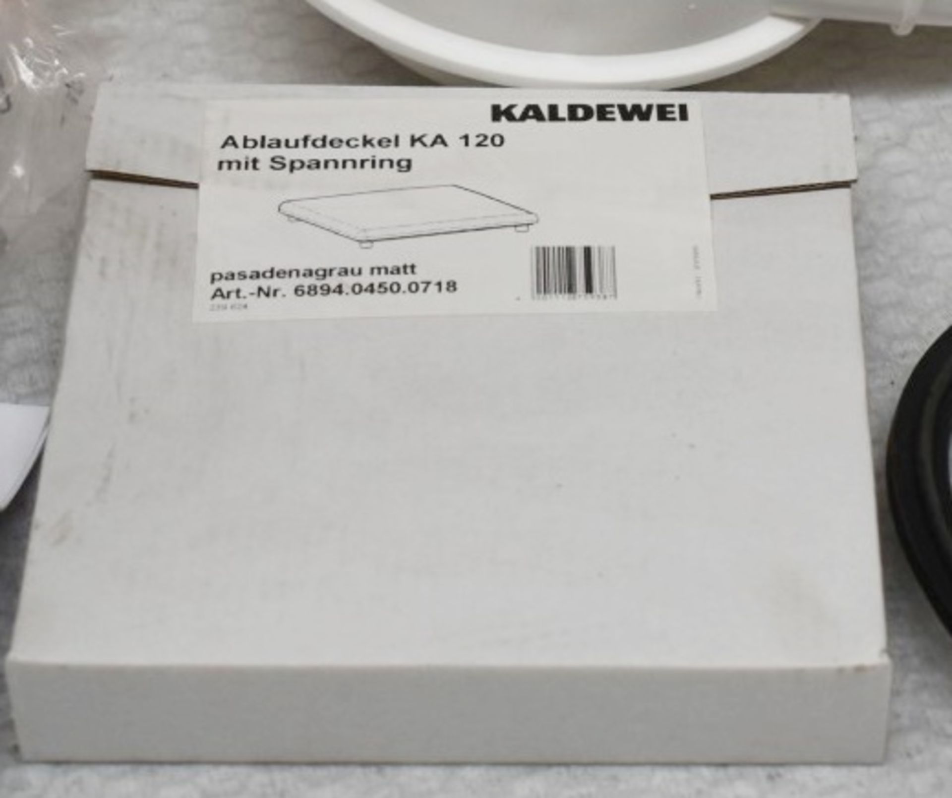 1 x KALDEWEI 'Conoflat' Enameled Horizontal Shower Waste Fitting, In Pasadena Grey (Mod.4091) - - Image 6 of 6