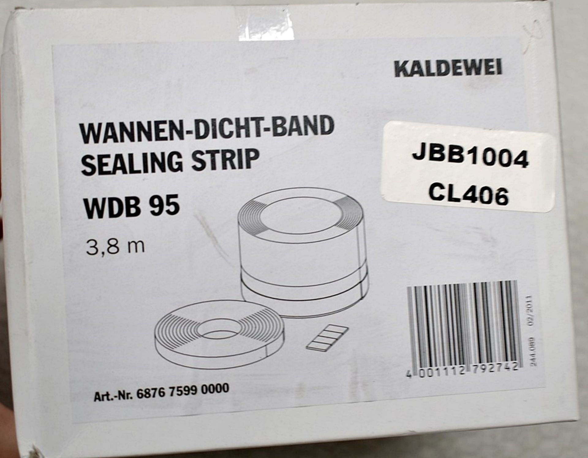 1 x KALDEWEI Sealing Strip, 3.8-metres (Mod.WDB 95) - Boxed Stock - Image 2 of 4