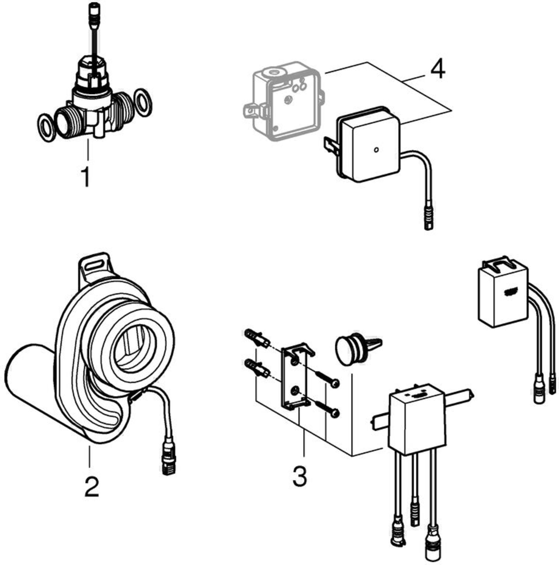 1 x GROHE Temperature Sensor for use with Rapid SL For Urinal, With Transformer - Image 8 of 12