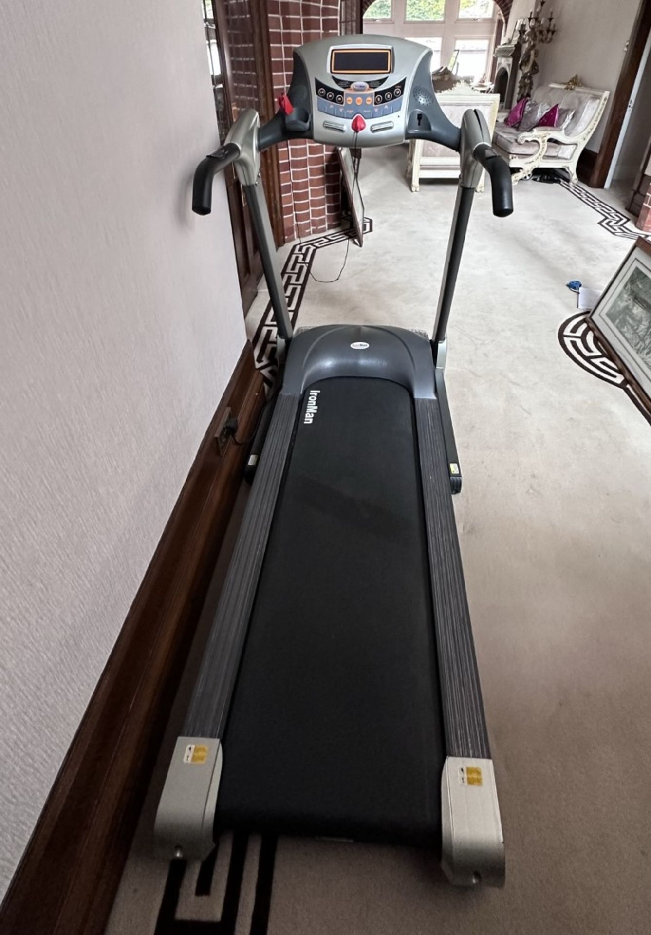1 x IRON MAN D160 Running Machine With Backlit Screen And Speed/Incline Control Handlebars. - Image 2 of 10