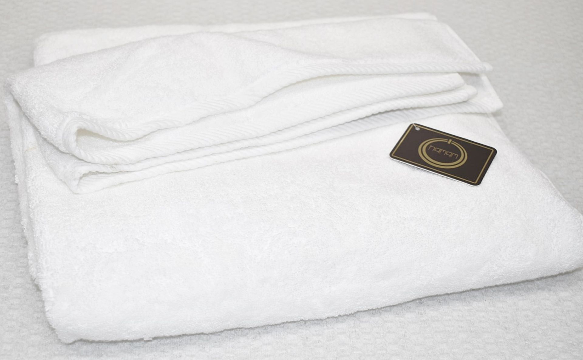 1 x HAMAM 'Glam' Terry Bath Towel, 70x140cm, 100% Hydrocotton - White - Original Price £115.00 - - Image 2 of 8