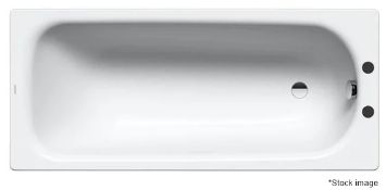 1 x KALDEWEI 'Saniform Plus Star' Premium 2-Tap-Hole Steel Enamel Rectangular Bath - RRP £696.00