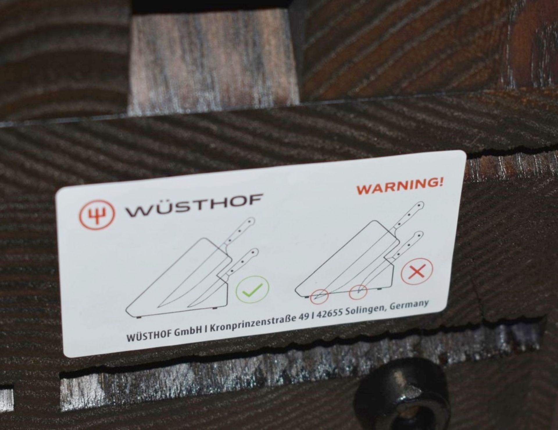 1 x WUSTHOF 12-slot Knife Block In High Quality Ash Wood - Original Price £234.00 - Image 8 of 9