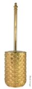 1 x VILLARI 'Peacock' Opulent 24-karat Gold Decorated Porcelain Toilet Brush Holder - RRP £459.00