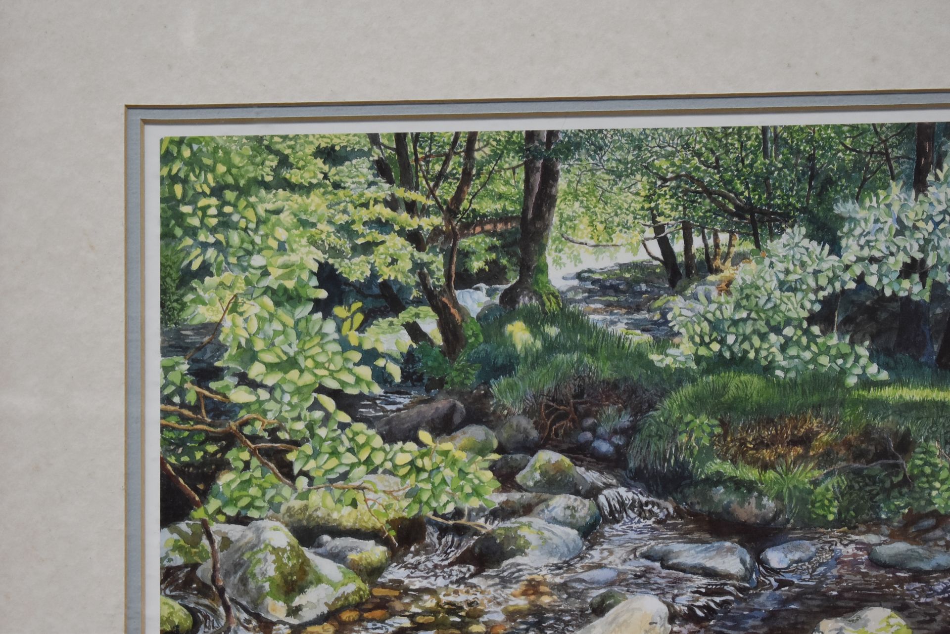 1 x LIMITED EDITION Framed Print By Artist M.Wood, 'Woodland Stream' - Image 3 of 18