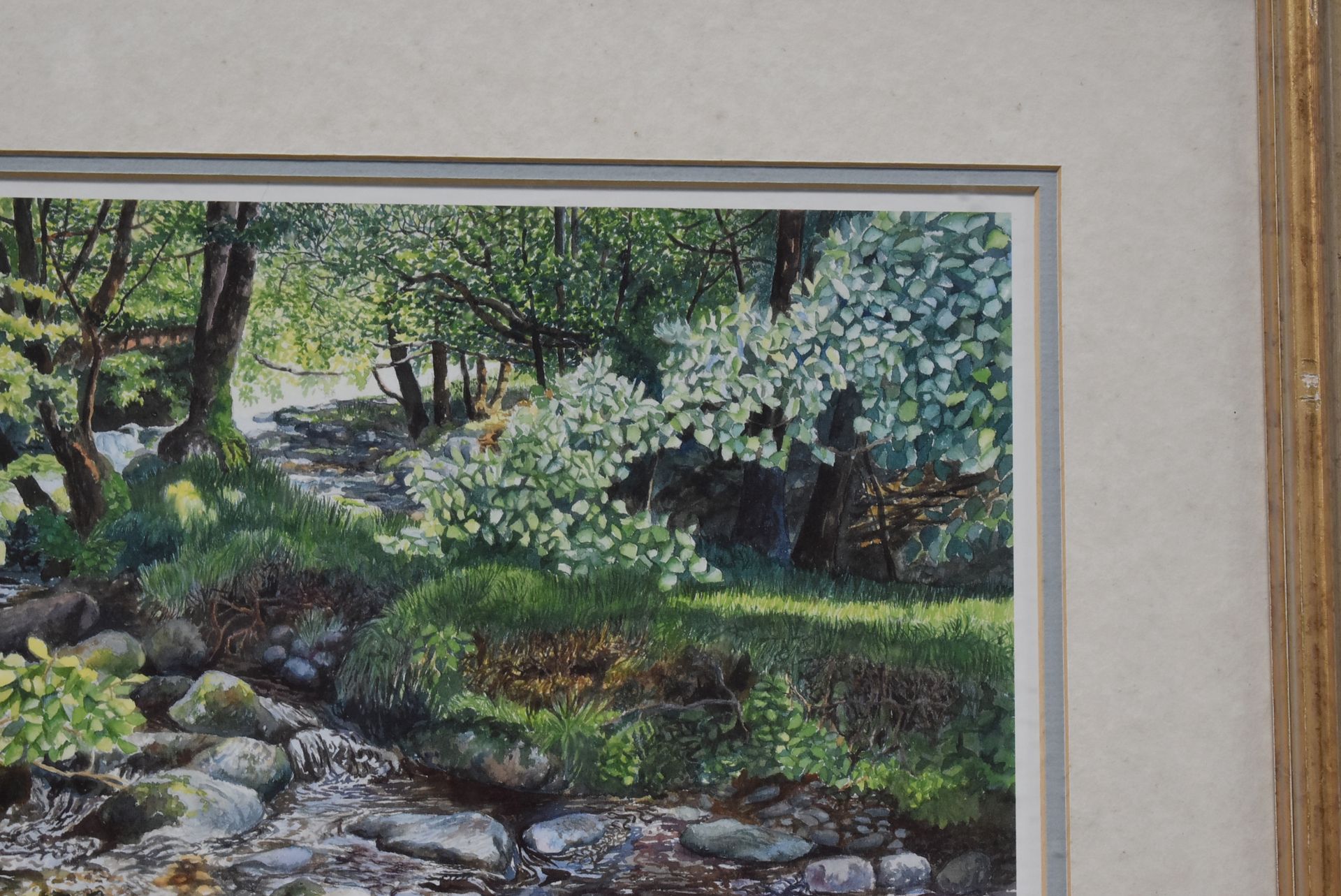 1 x LIMITED EDITION Framed Print By Artist M.Wood, 'Woodland Stream' - Image 6 of 18