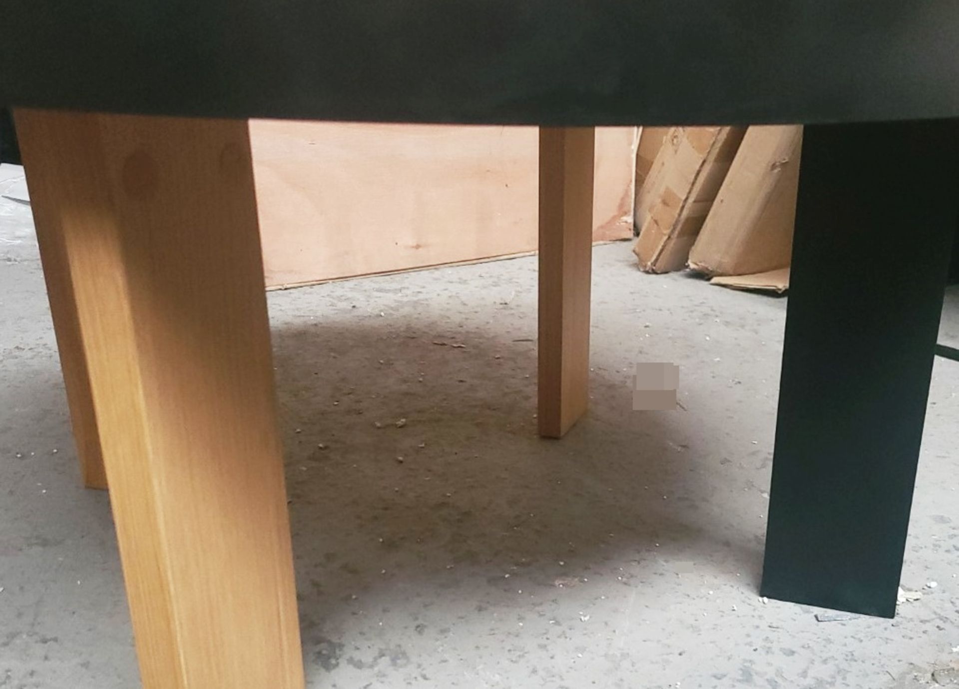 1 x TEMA HOME 'Bruno' Rodolphe Castellani Designed Coffee Table In Oak Veneer & Black Metal - Image 6 of 6