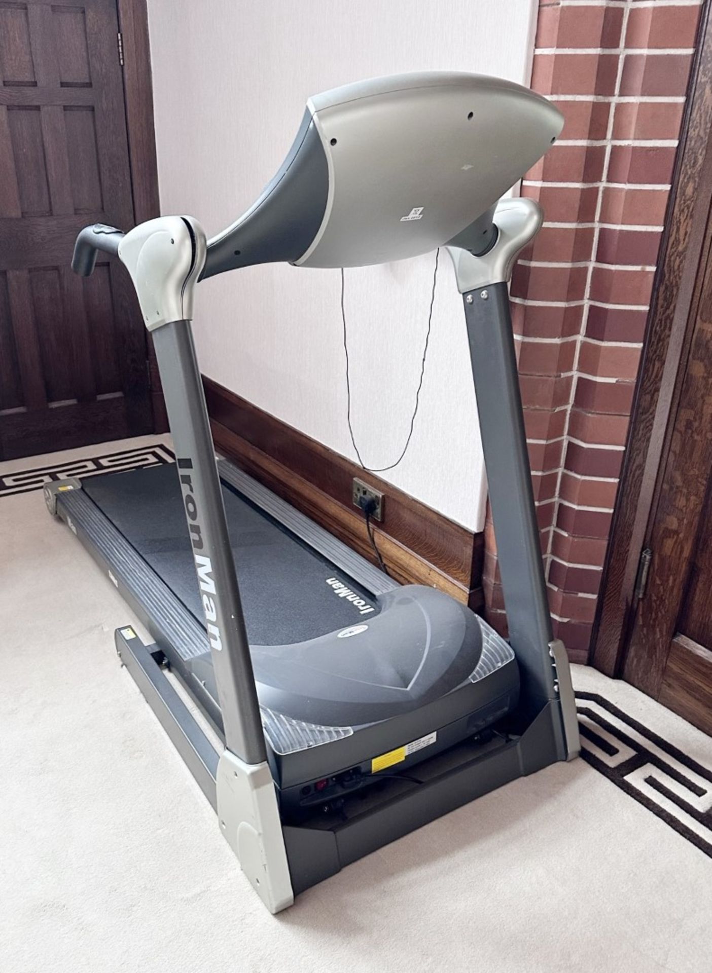 1 x IRON MAN D160 Running Machine With Backlit Screen And Speed/Incline Control Handlebars.