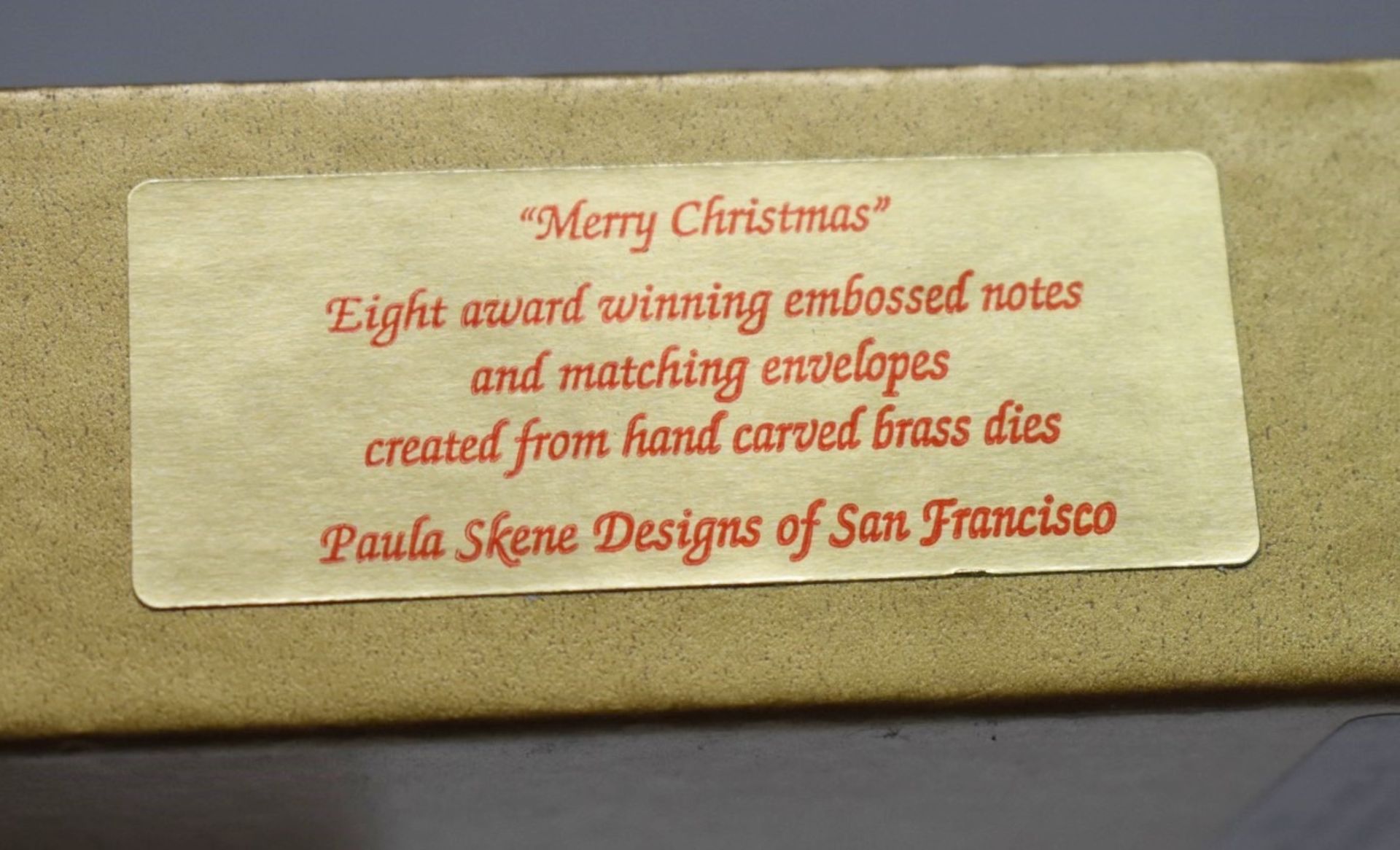 Set Of 8 x PAULA SKENE Designer Christmas Tree Greeting Cards - Original Price £45.00 - Ref: - Image 5 of 5