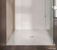 1 x KALDEWEI 'Scona' Steel Enamel Square Shower Tray, In Catania Matt Grey (Mod.911) - Dimensions:
