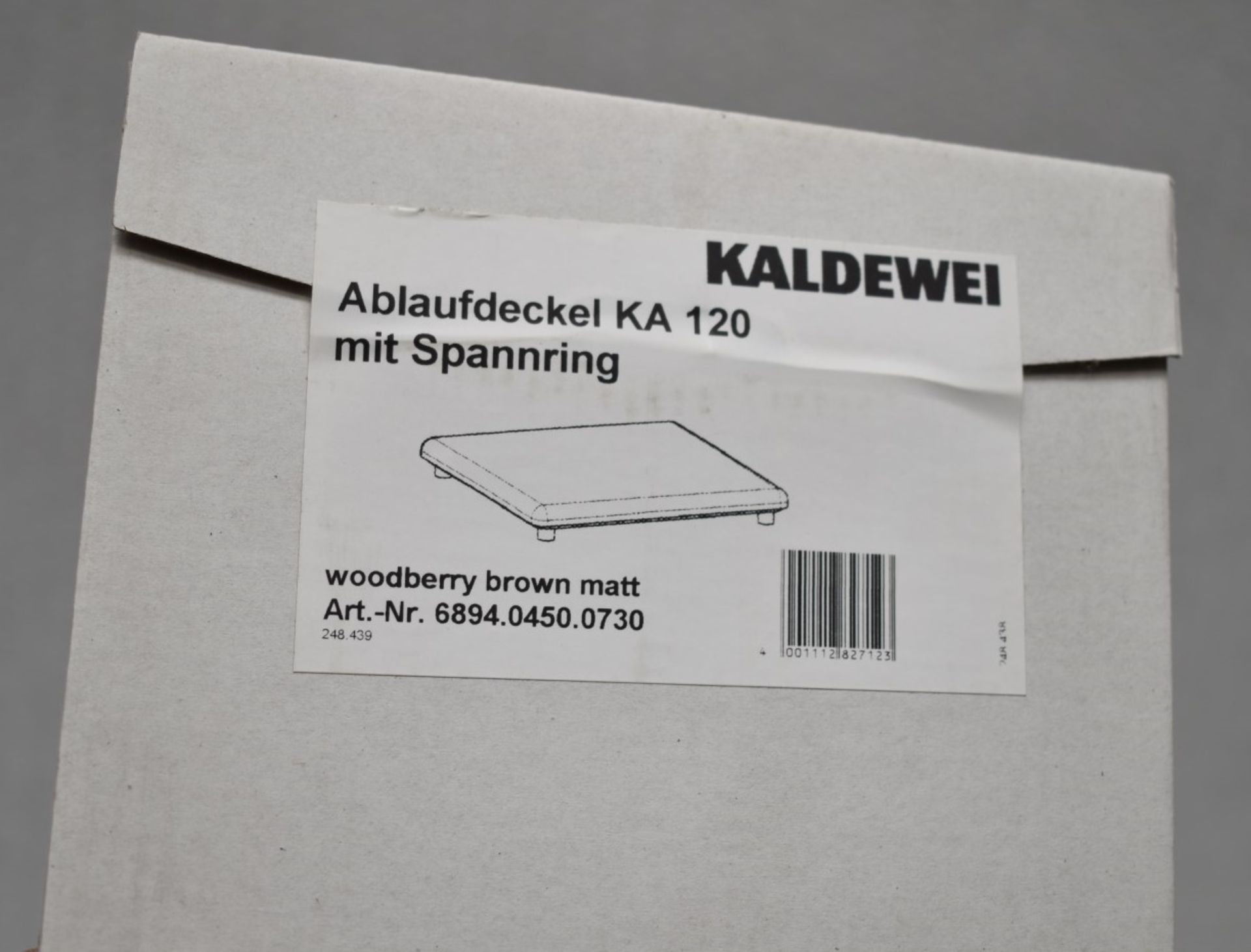 1 x KALDEWEI 'Conoflat' Enameled Horizontal Shower Waste Fitting, In Woodberry Matt Brown (Mod.4091) - Image 7 of 8