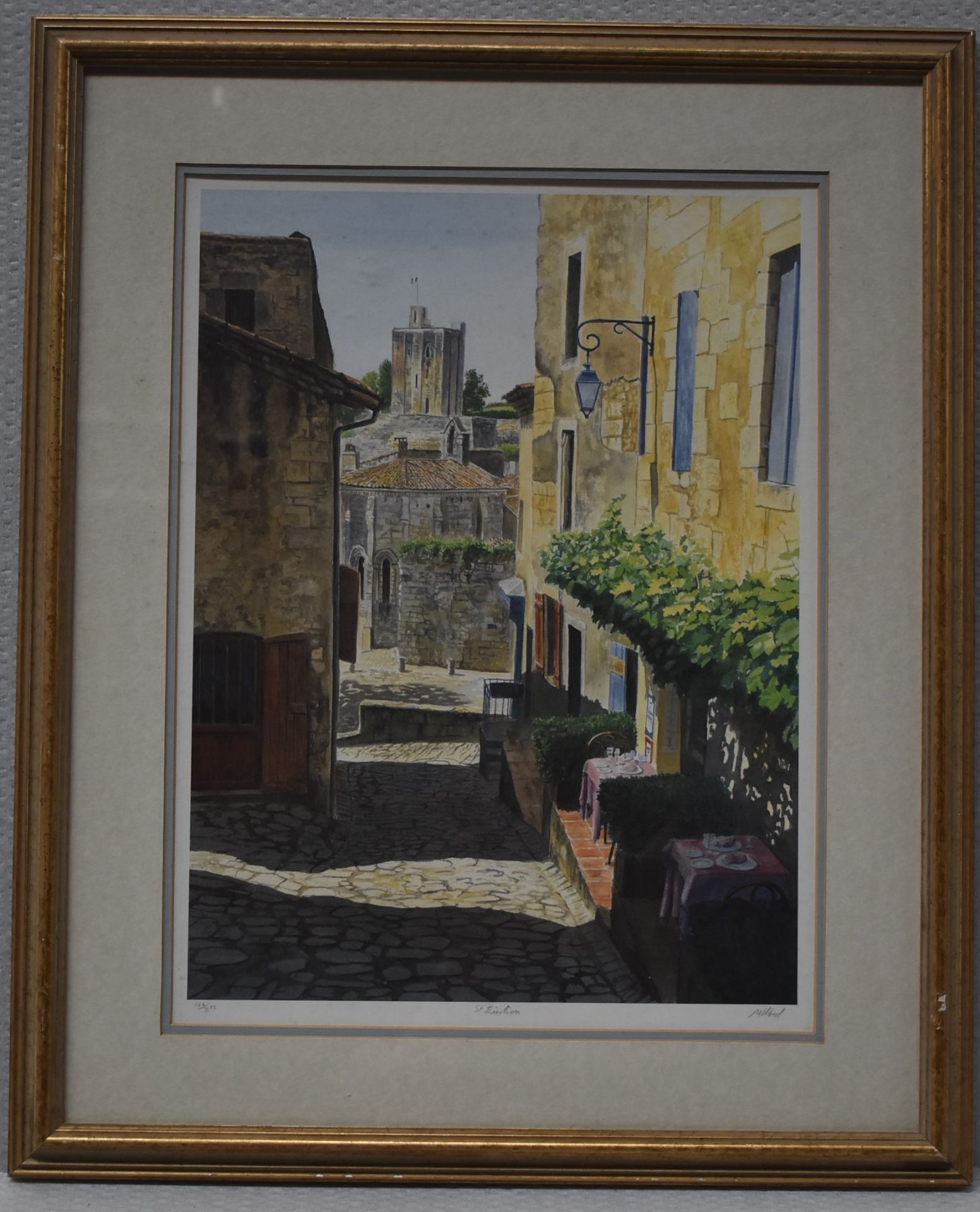 1 x LIMITED EDITION Framed Print By Artist M.Wood, 'St Emilion'