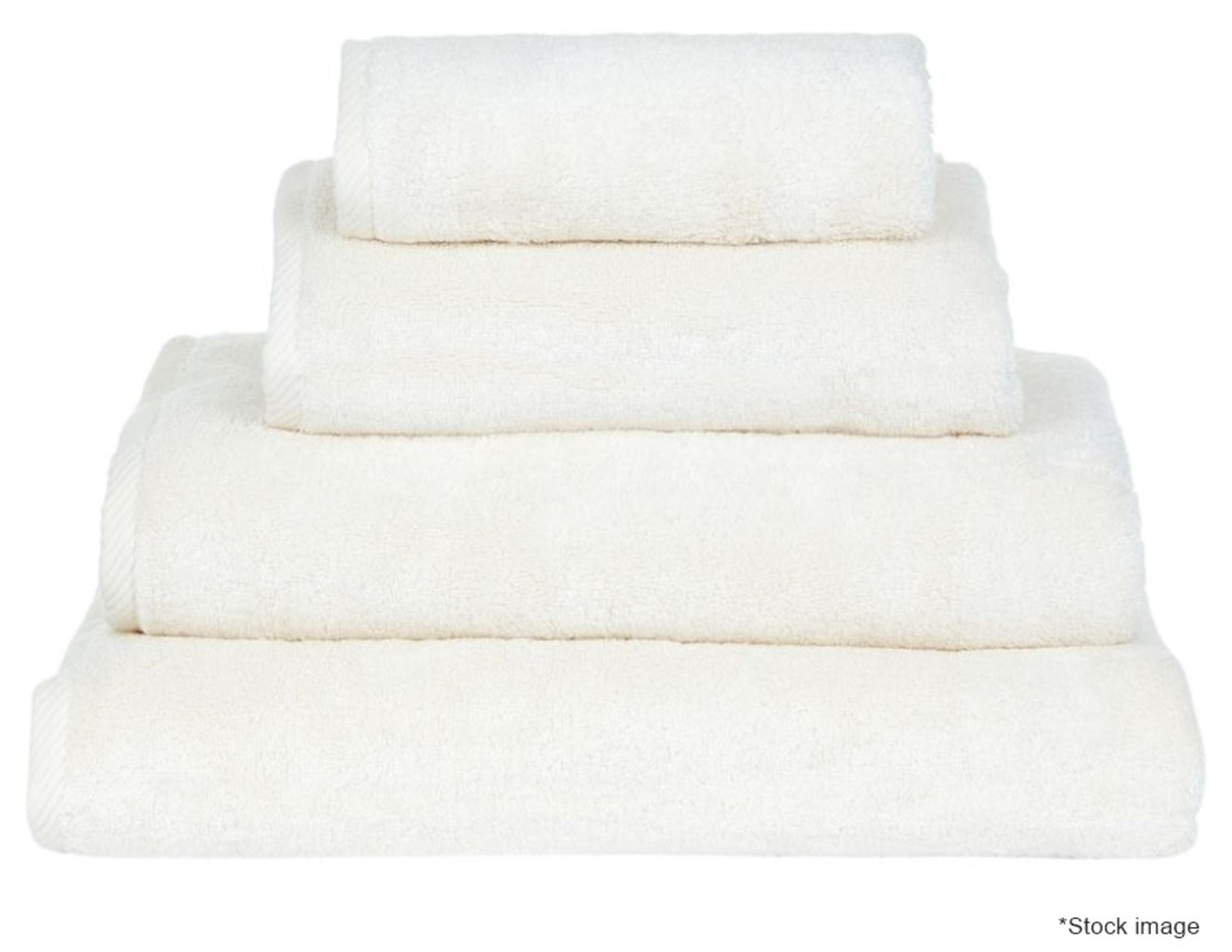 1 x HAMAM 'Glam' Terry Bath Towel, 70x140cm, 100% Hydrocotton - White - Original Price £115.00 -