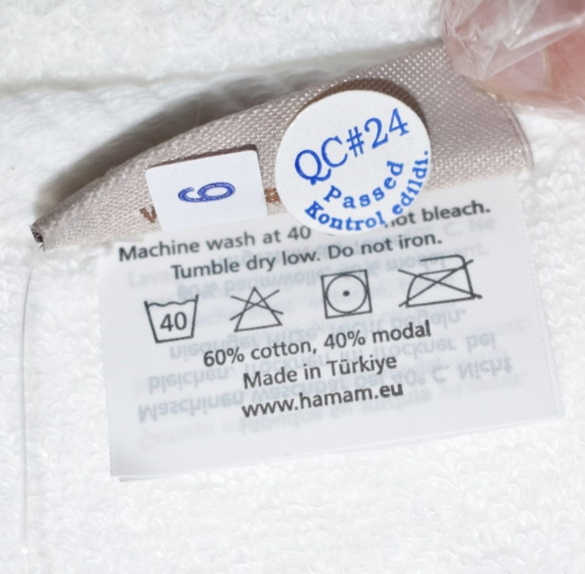 1 x HAMAM 'Glam' Terry Bath Towel, 70x140cm, 100% Hydrocotton - White - Original Price £115.00 - - Image 6 of 8