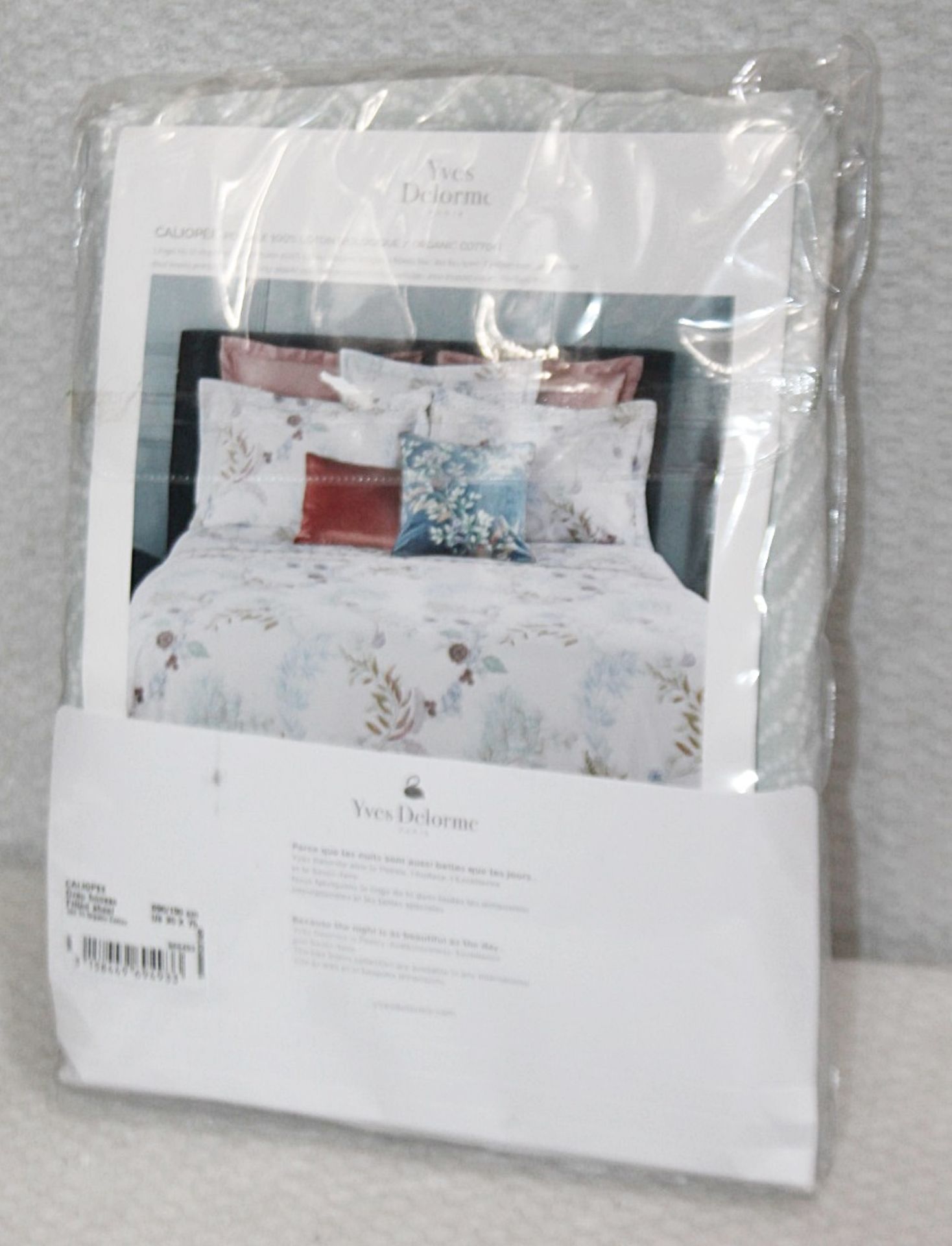 1 x YVES DELORME 'Caliopee' Single 100% Cotton Fitted Sheet (90cm x 190cm) - Unused Stock - Image 2 of 5