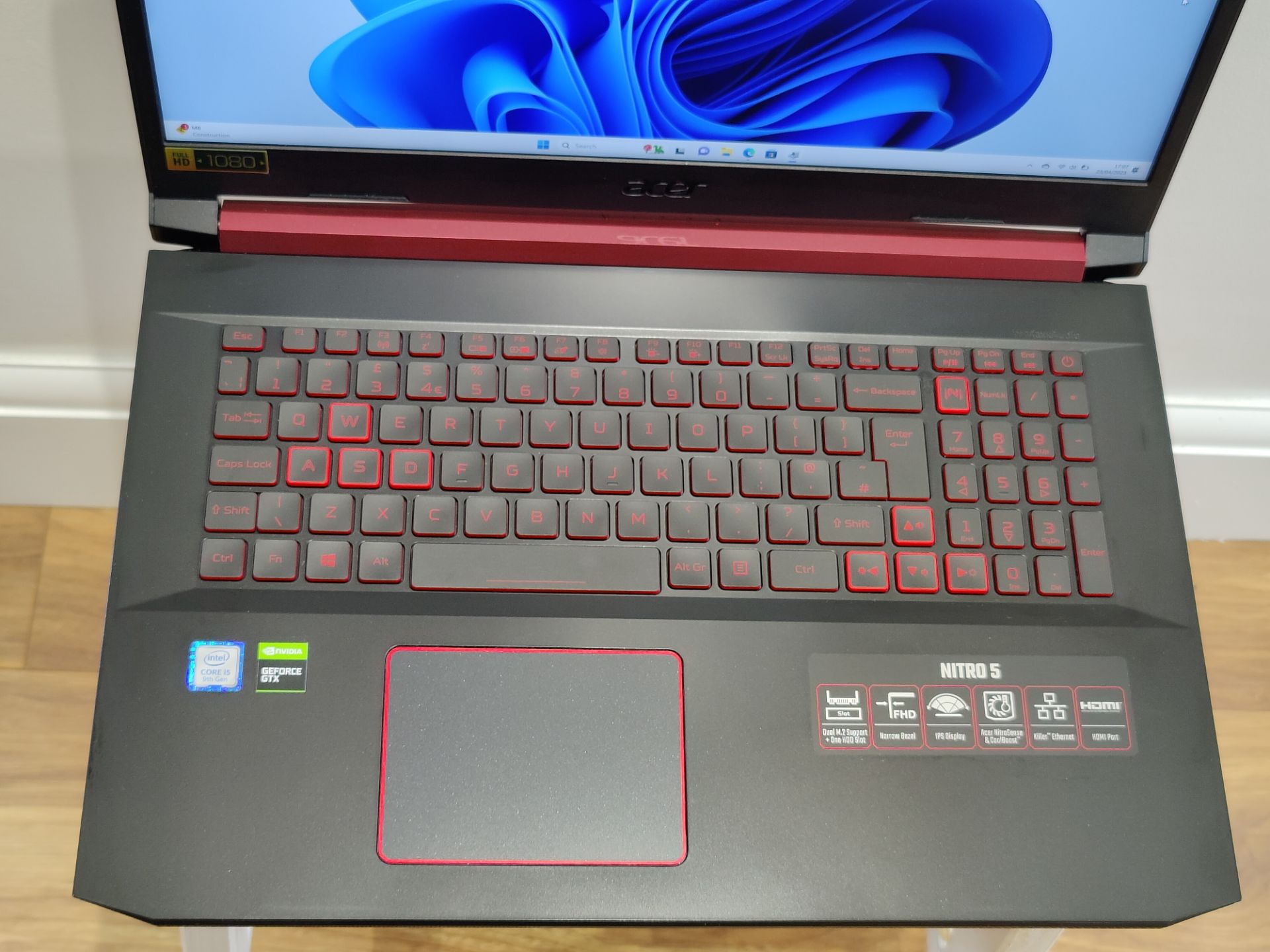 1 x Acer Nitro 17.3 Gaming Laptop - Intel i5-9300H, 16GB DDR4, 500GB M.2 SSD, 6GB GTX1660ti Graphics - Image 26 of 28