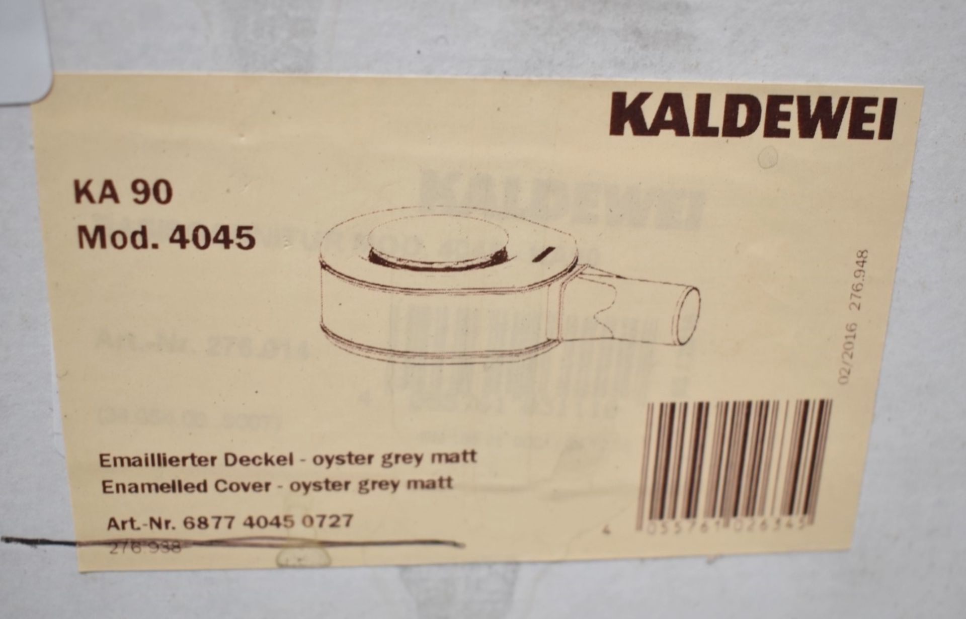 1 x KALDEWEI 4045 Waste and Cover, In Oyster Grey - Boxed Stock - RRP £166.00 - Prod: BST26310 - - Image 2 of 4