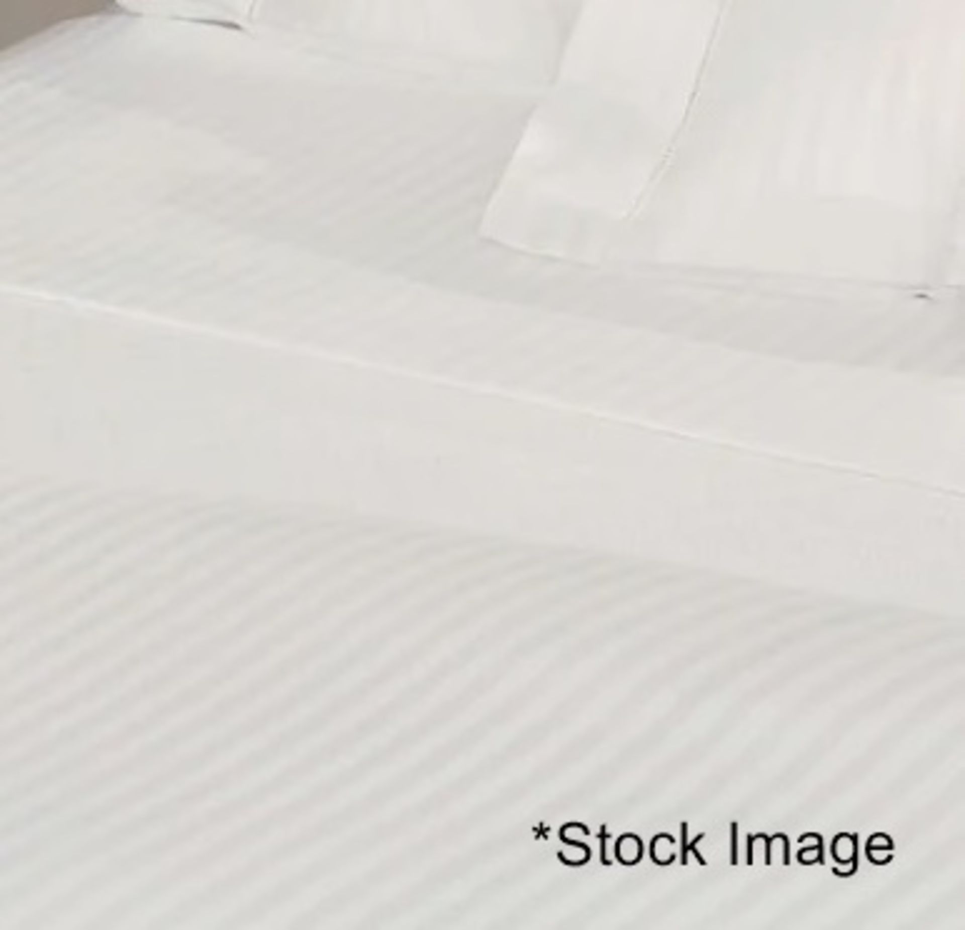 Set Of 2 x PRATESI Raso Rigato Off White Satin Sham 50x75cm - Original Price £650.00