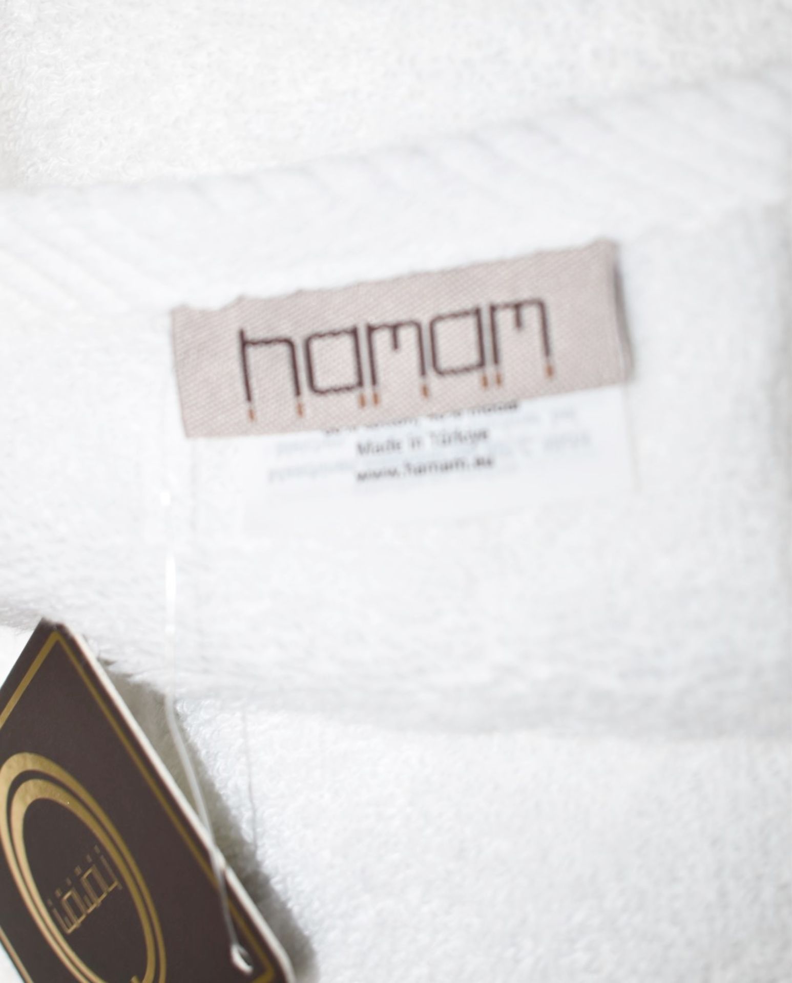 1 x HAMAM 'Glam' Terry Bath Towel, 70x140cm, 100% Hydrocotton - White - Original Price £115.00 - - Image 8 of 8