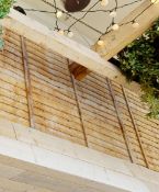 12 x Overlap Wooden Garden Fence Panels - Previously Used Indoors For Decoration Purposes