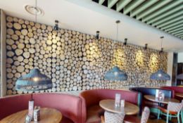 1 x Natural Log Wall Covering Decoration - Covers an Area of Approx 800 x 200 cms