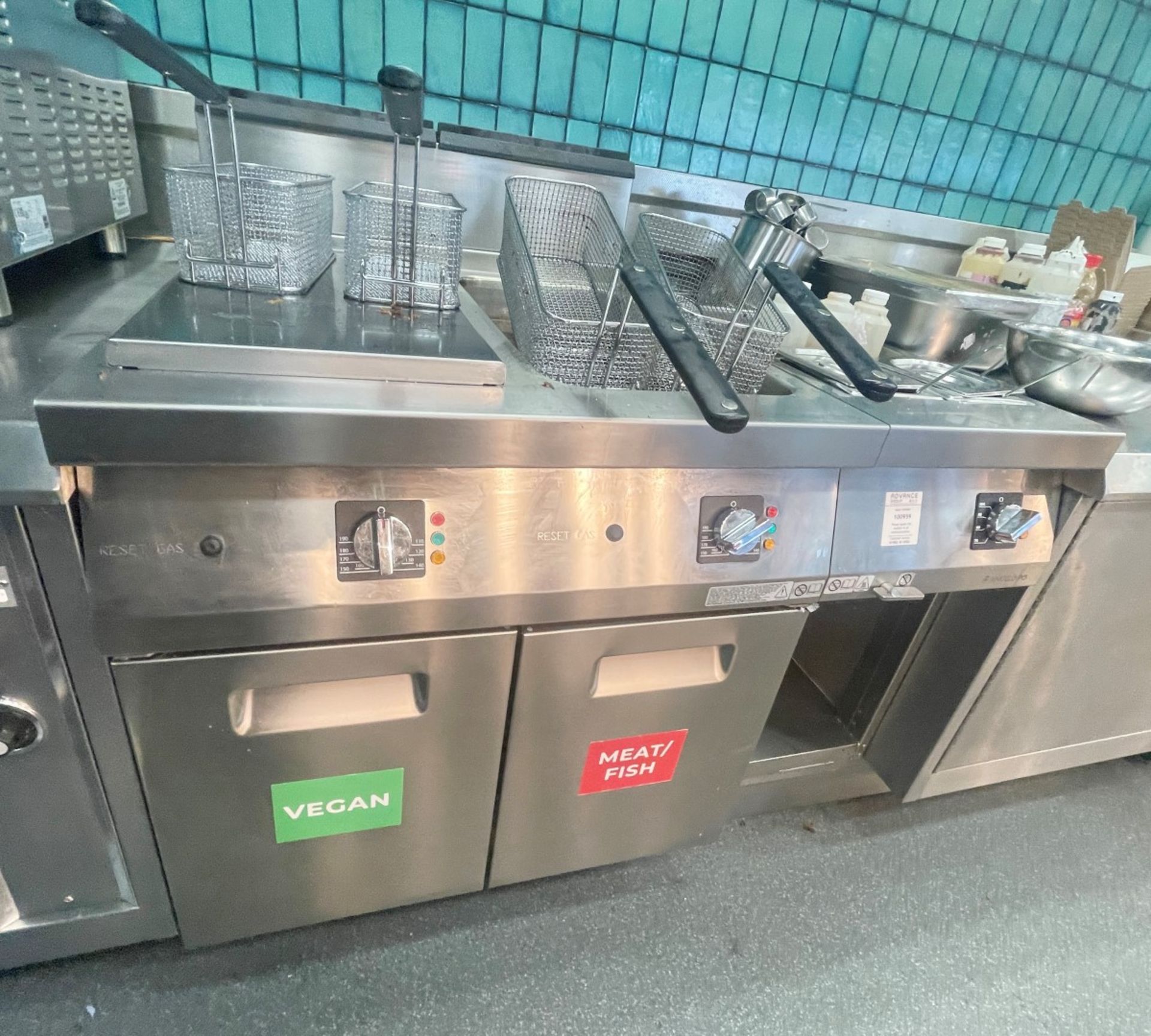 1 x Angelo Po Twin Tank Gas Fryer and 1 x Angelo Po Electric Baine Marie - New Current Model - Image 2 of 8