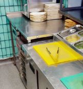 1 x Stainless Steel Commercial Kitchen Prep Bench