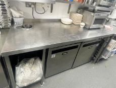 1 x Stainless Steel Commercial Kitchen Prep Bench