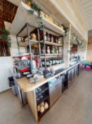 1 x Back Bar Area With an Industrial Steel and Natural Wooden Design