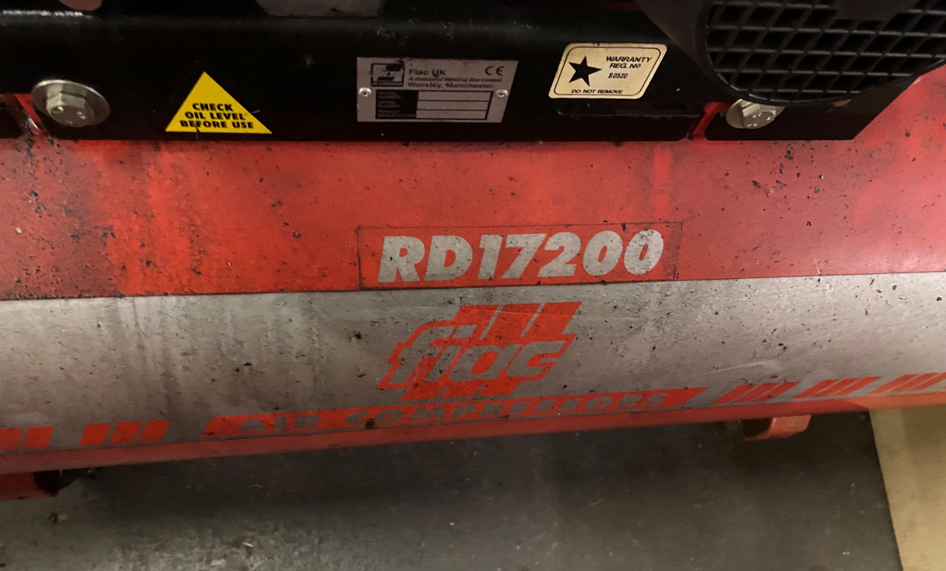 1 x Fiac Rd17200 Large Capacity Air Compressor - Ref: C2C036 - CL789 - Location: - Image 3 of 4