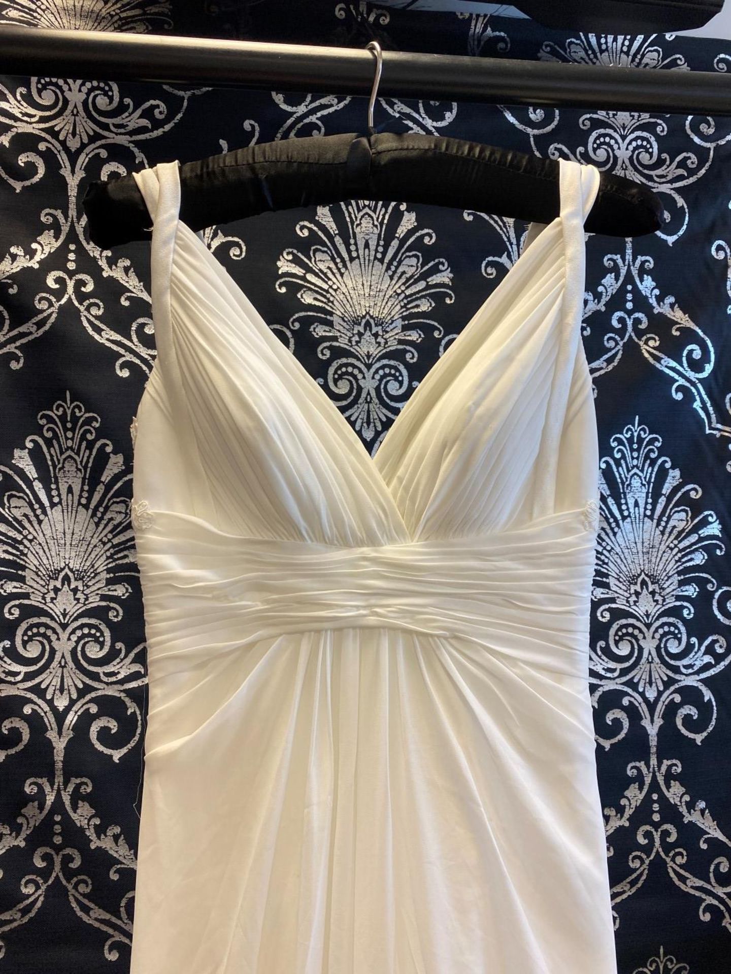 1 x LUSAN MANDONGUS 'Quinian' Grecian Style Biased Draped Designer Wedding Dress RRP £1,500 UK8 - Image 9 of 9