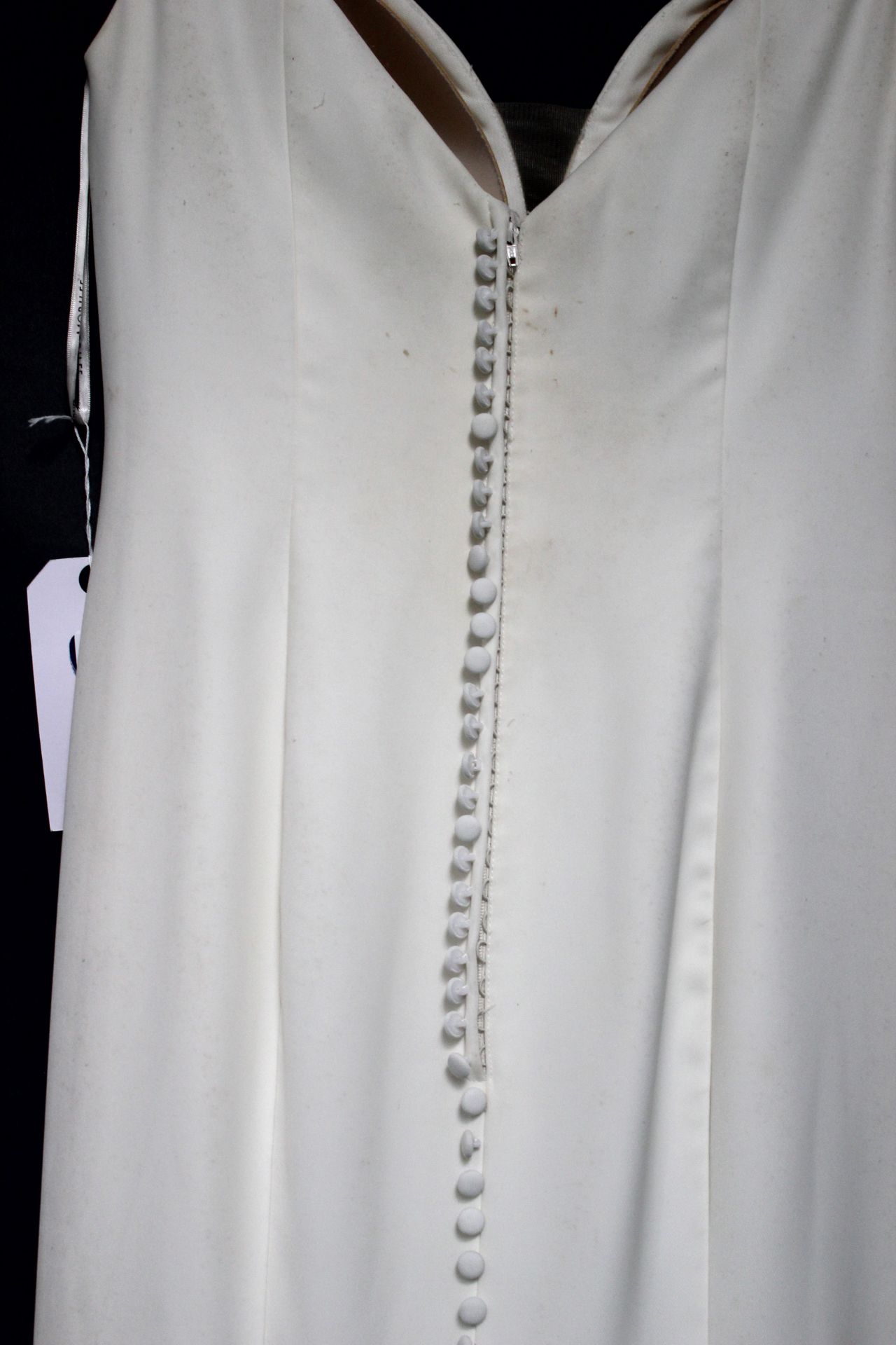 1 x MORI LEE Satin Fishtail Sweetheart Neckline Designer Wedding Dress RRP £1,050 UK12 - Image 2 of 6