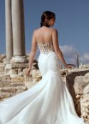 1 x Dando London 'Madrid' Designer Wedding Dress With Lace-up Corset - UK 10 - RRP £2,061