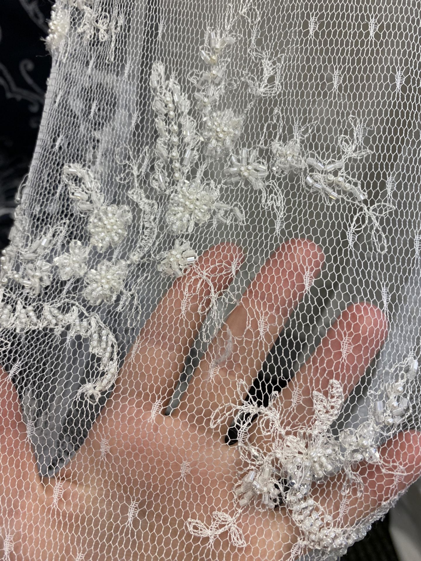 1 x LUSAN MANDONGUS 'Tonia' Elegant Strapless Fishtail Designer Wedding Dress RRP £2,490 UK12 - Image 5 of 7