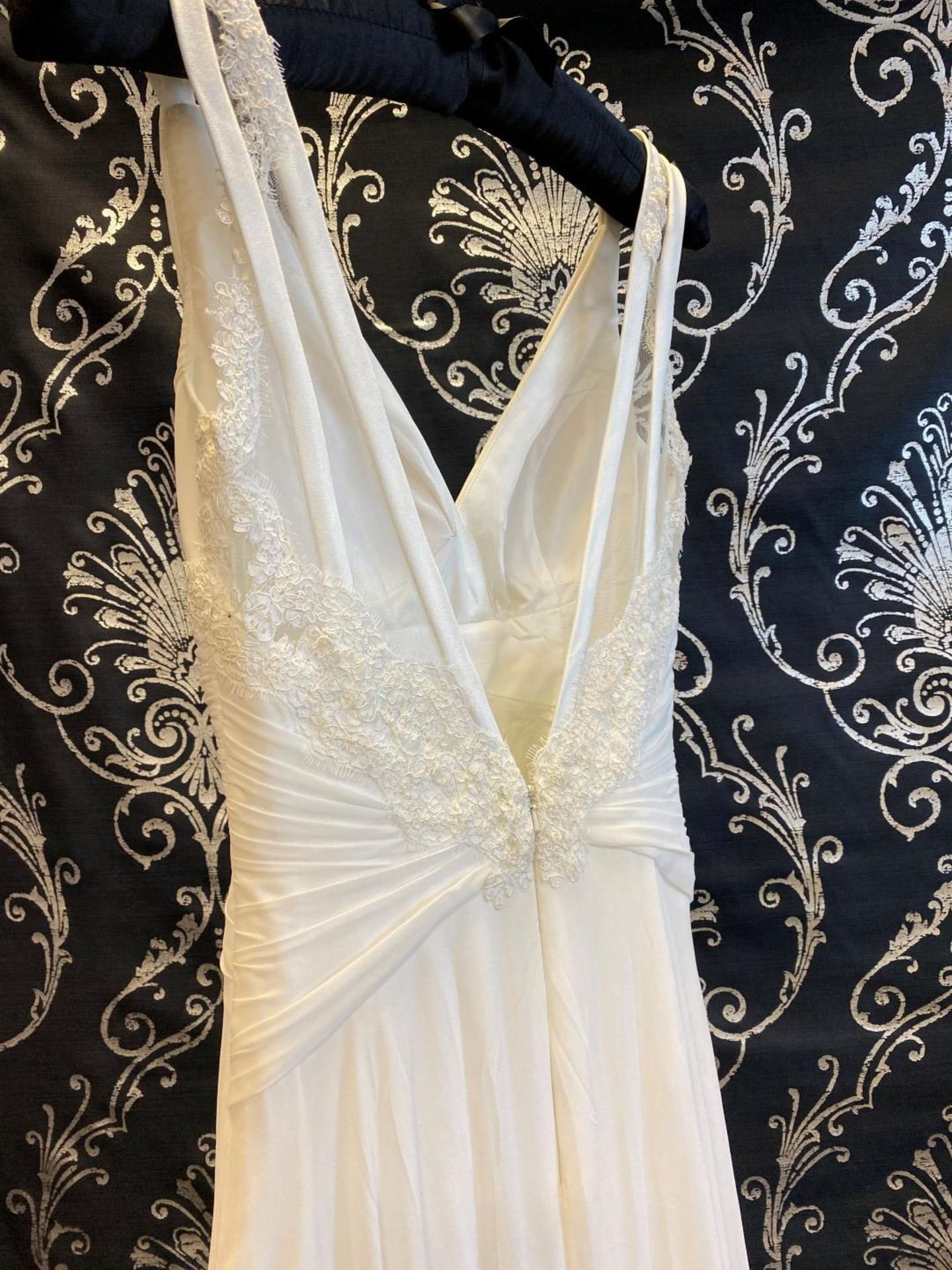 1 x LUSAN MANDONGUS 'Quinian' Grecian Style Biased Draped Designer Wedding Dress RRP £1,500 UK8 - Image 5 of 9