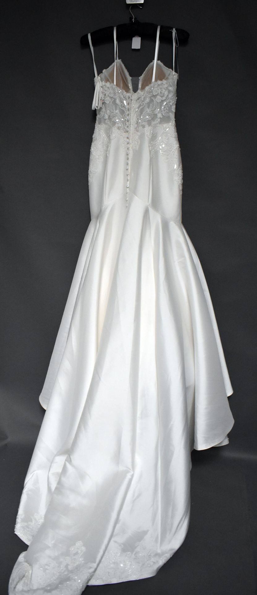 1 x ALLURE BRIDALS Lace And Satin Fishtail Designer Wedding Dress Bridal Gown RRP £1,650 UK 10 - Image 2 of 7