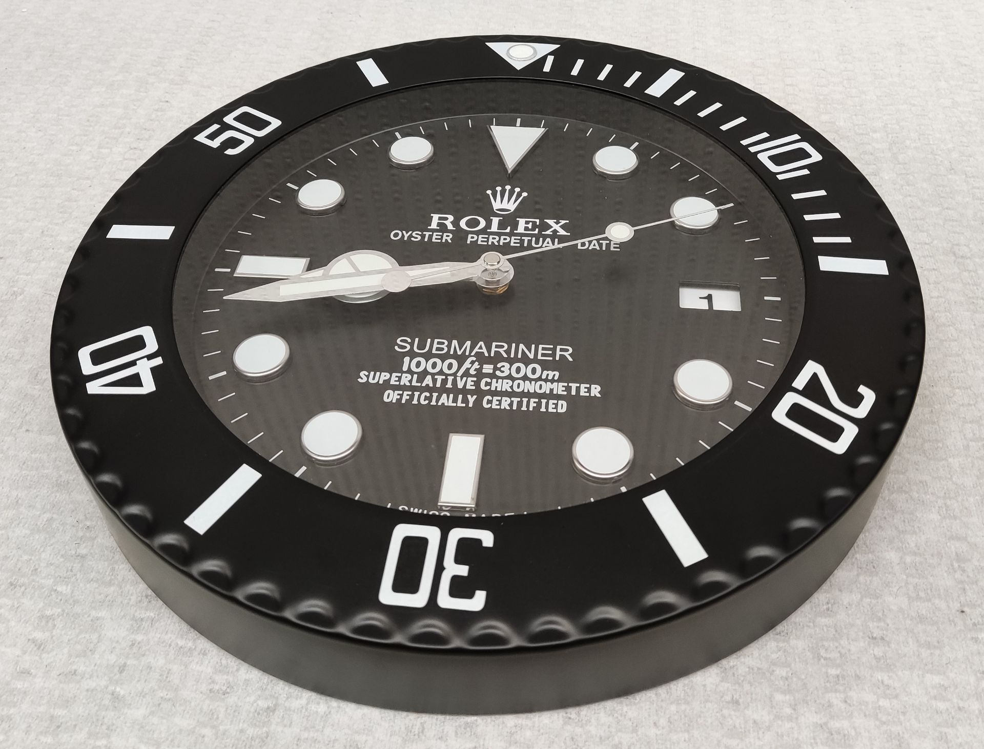 1 x Rolex Submariner Dealer Only Wall Clock - CL444 - Location: Altrincham WA14 Fully working and in - Image 3 of 13