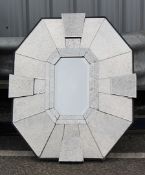 1 x Stylish Bespoke Mirror With An Antiqued Finish - Prestigious Shop Fitting *Check Condition