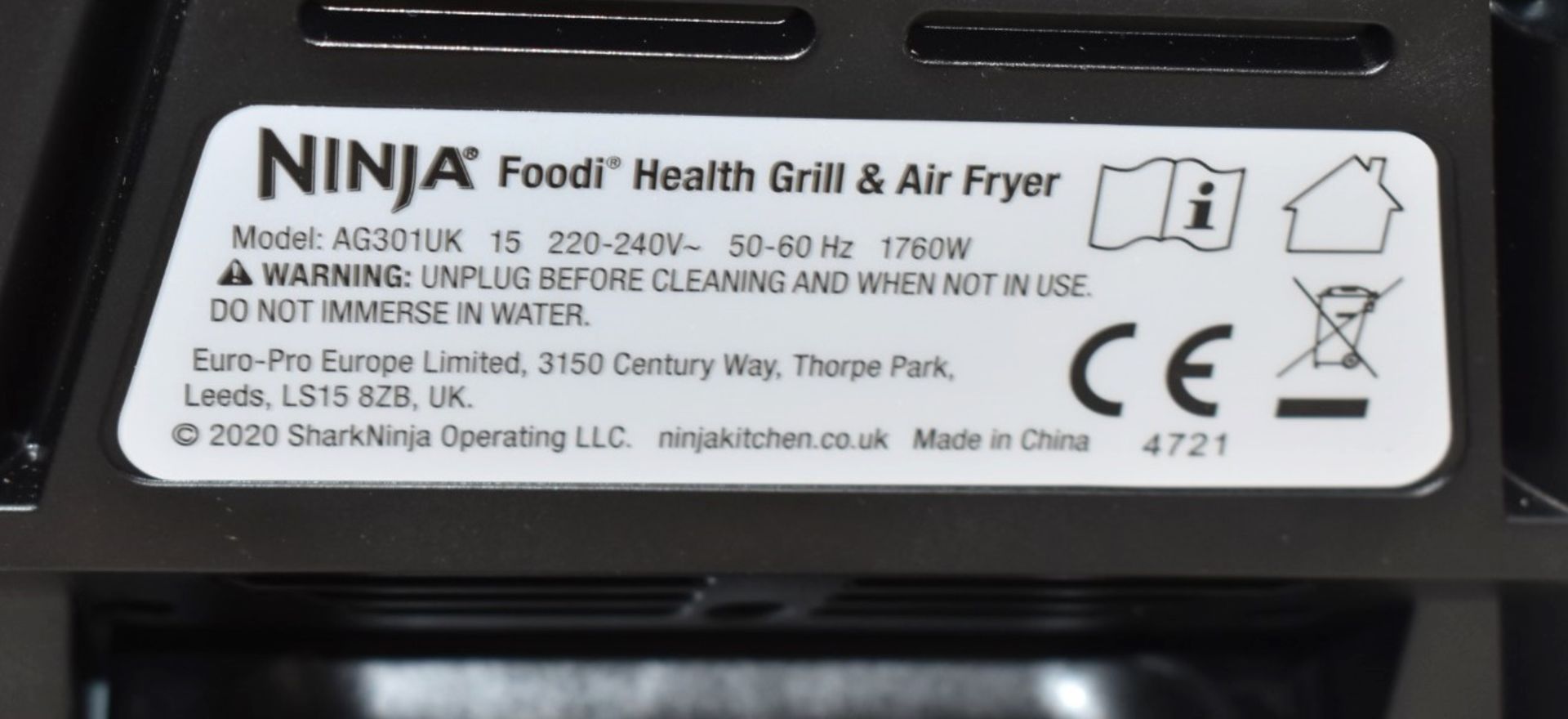 1 x NINJA FOODI Health Grill & Air Fryer - Original Price £219.99 - Unused Boxed Stock - Image 8 of 14