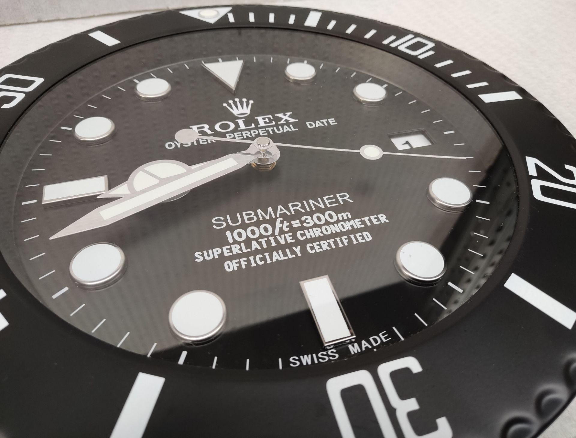 1 x Rolex Submariner Dealer Only Wall Clock - CL444 - Location: Altrincham WA14 Fully working and in - Image 6 of 13