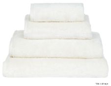 1 x HAMAM 'Glam' Terry Bath Towel, 70x140cm, 100% Hydrocotton - White - Original Price £115.00 -