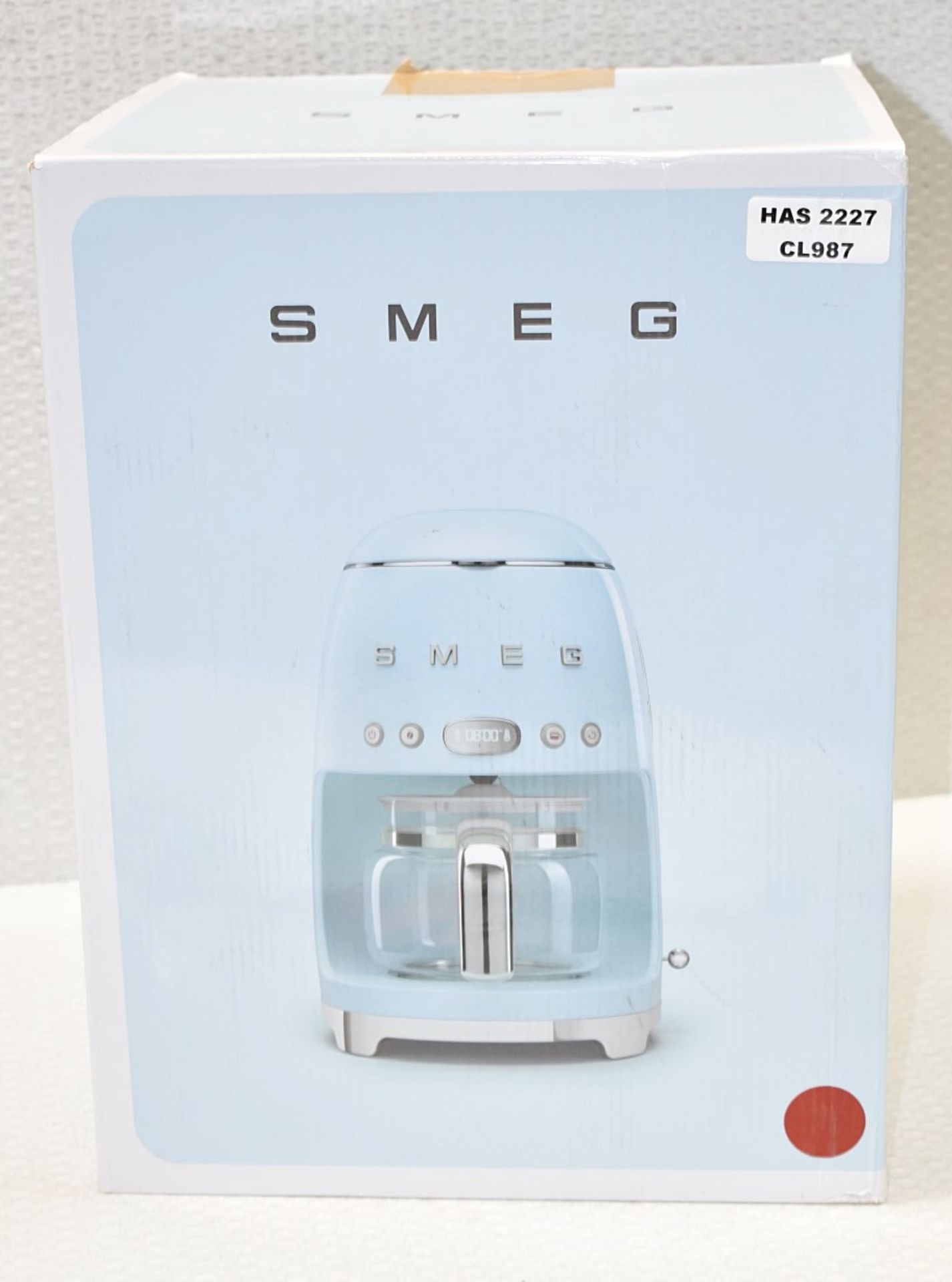 1 x SMEG Drip Retro-Style Filter Coffee Machine In Red, With Reuseable Filter And Digital - Image 12 of 15