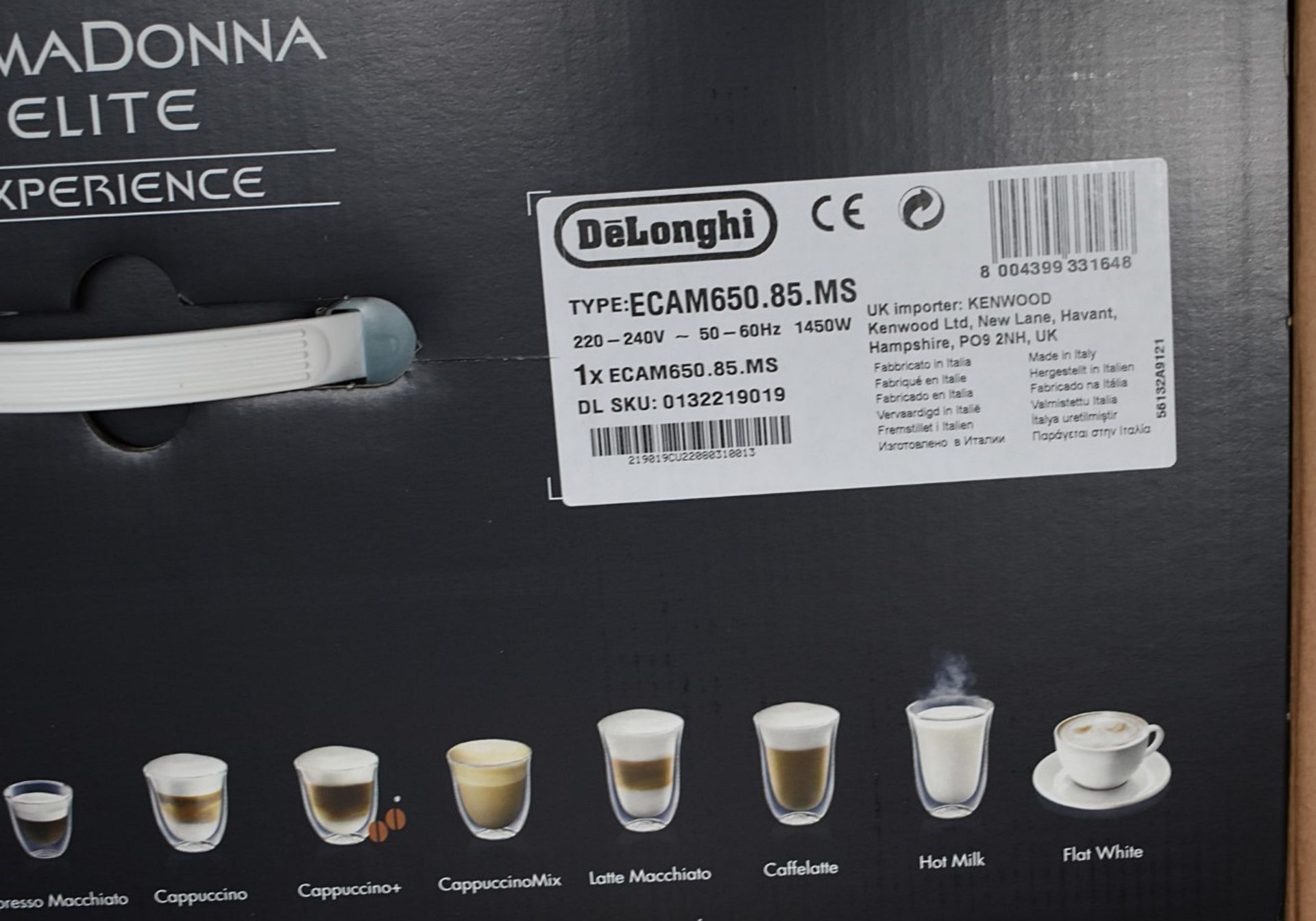 1 x DE'LONGHI PrimaDonna Elite Experience Coffee Maker - Original Price £1,999 - Unused Boxed - Image 8 of 24