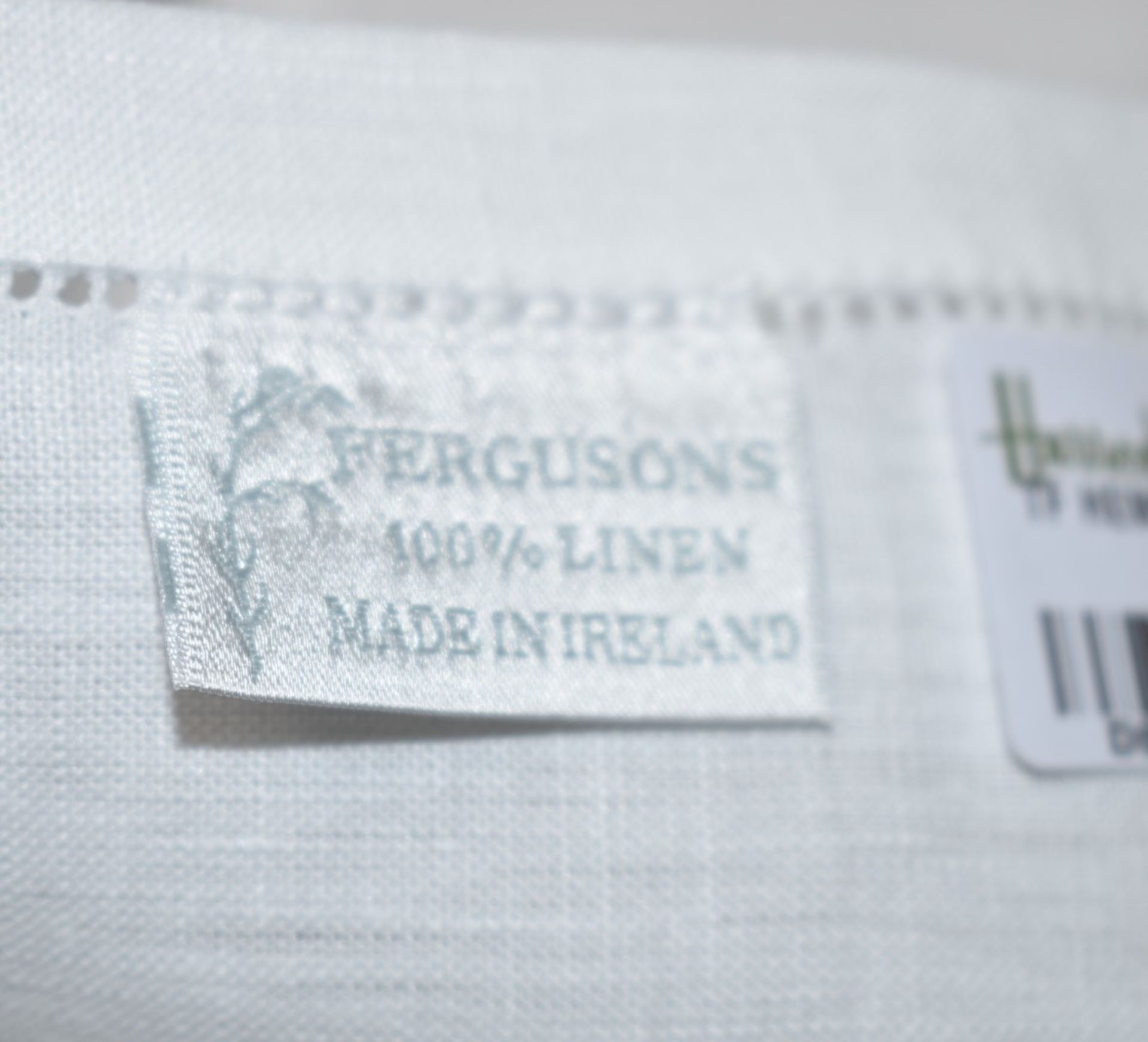 1 x THOMAS FERGUSON Pure Irish Linen Hemstitch Edge Napkin (56cm x 56cm) - Ref: 505817/HAS2224/WH2- - Image 3 of 6