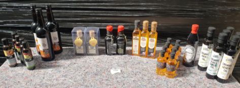 30 x Assorted Bottles of Oils and Vinegars - Ref: TCH422 - CL840 - Location: Altrincham WA14