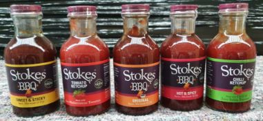 15 x Bottles of Stokes Sauces In Various Flavours - Ref: TCH427 - CL840 - Location: Altrincham WA14