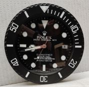 1 x Rolex Submariner Dealer Only Wall Clock - CL444 - Location: Altrincham WA14 Fully working and in