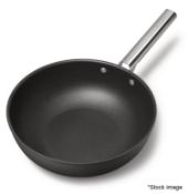 1 x SMEG Italian Made Frying Wok In Matte Black (5.2L / 30cm) - Original Price £149.00 - Ex-