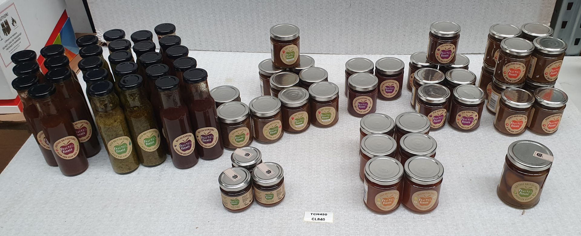 63 x Jars/Bottles of Fruits of Forage Sauces/Chutneys/Pickled Food - Ref: TCH450 - CL840 - Location: - Image 13 of 15