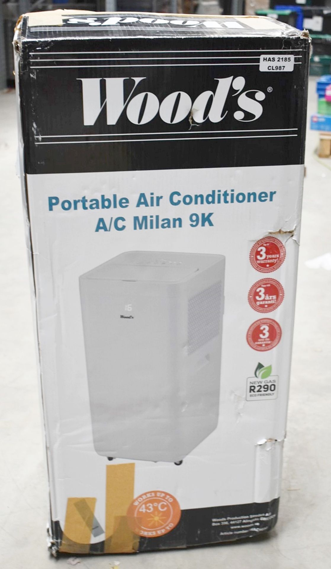 1 x WOODS Milan 9K Freestanding Air Conditioner Unit - Original RRP £449.00 - Unused Boxed - Image 2 of 20
